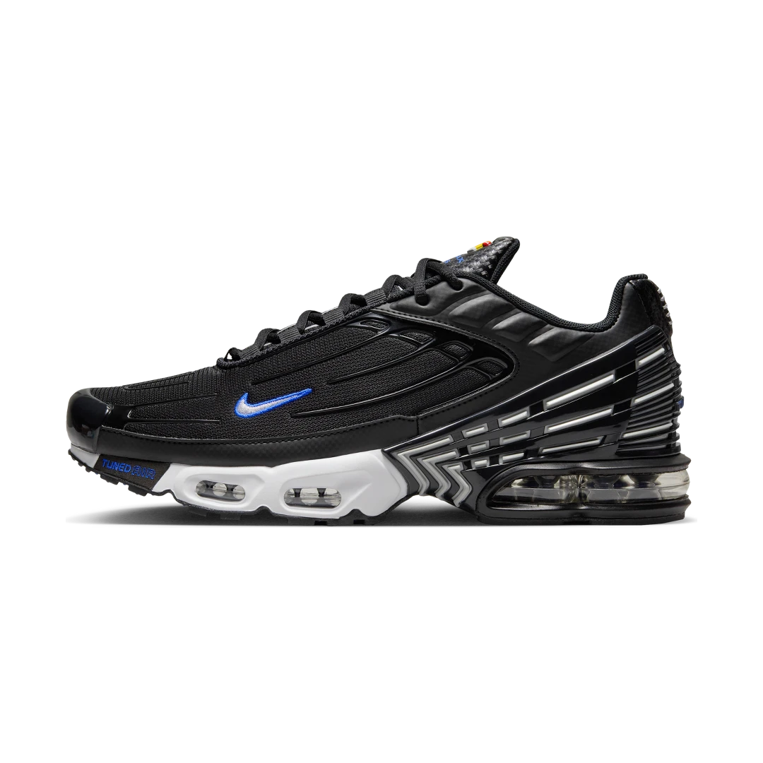 Overkicks - Nike Air Max Plus 3 Black Blue Metallic Silver (HF4294-001) - vista lateral