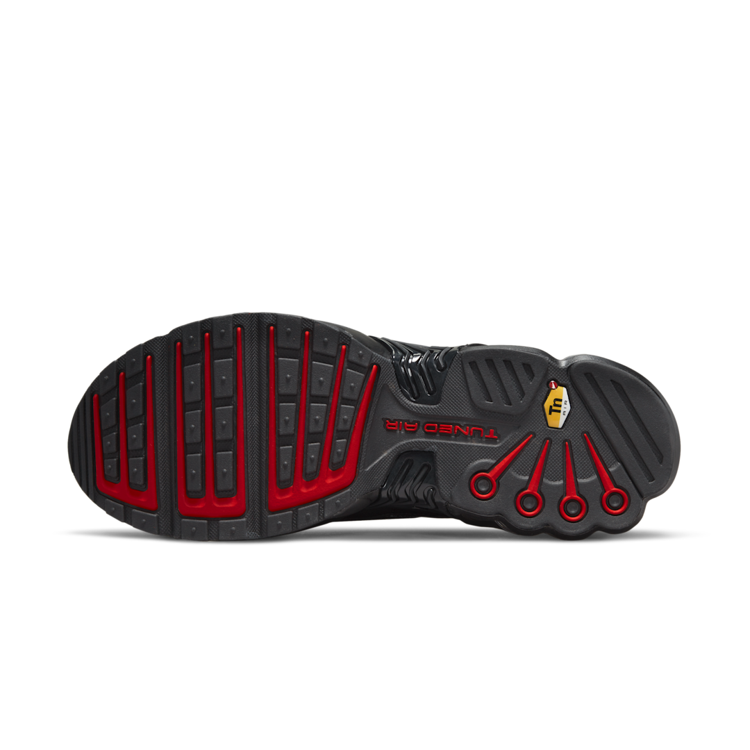 Overkicks - Nike Air Max Plus 3 Black Reflective Silver University Red (DO6385-002) - detalle suela