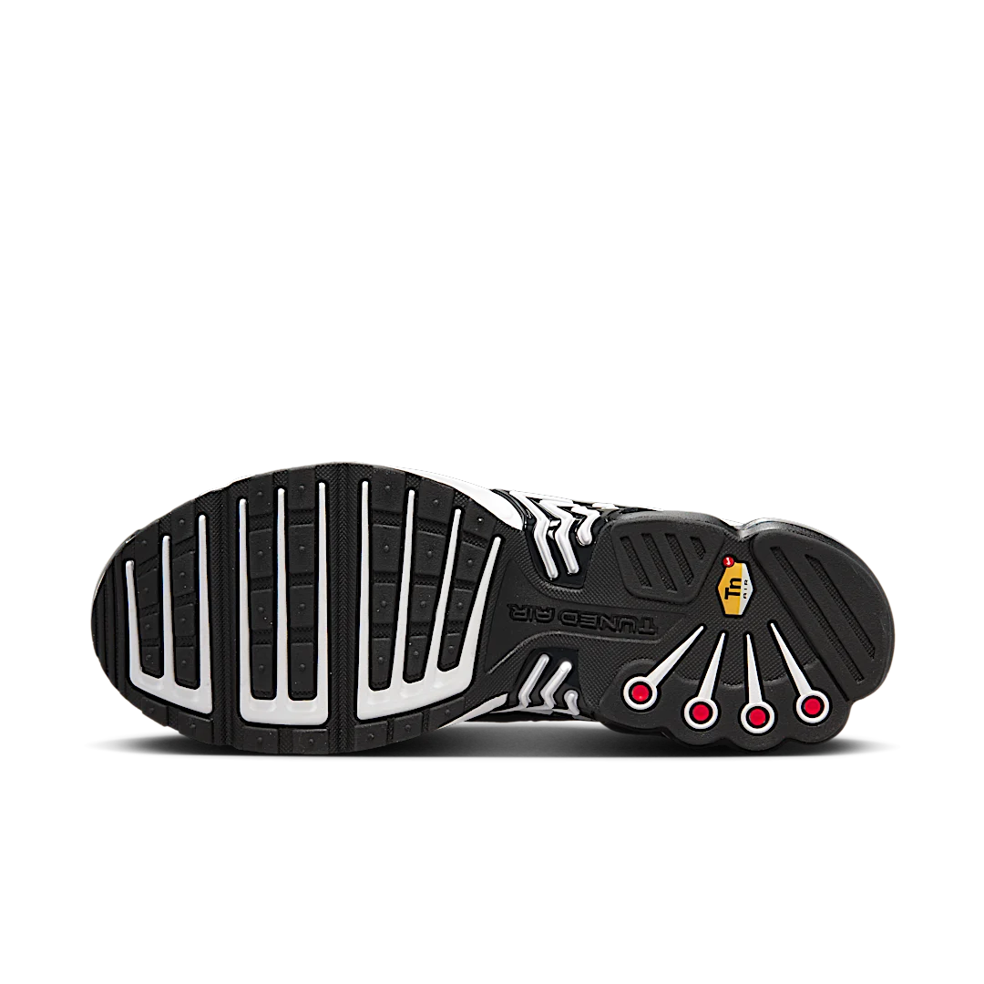 Overkicks - Nike Air Max Plus 3 Black White Chamois (HF3838-001) - detalle suela