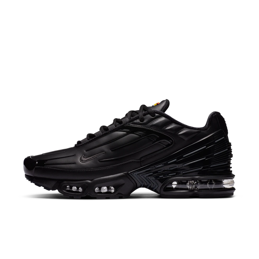 Overkicks - Nike Air Max Plus 3 Leather Black (CK6716-001) - vista lateral