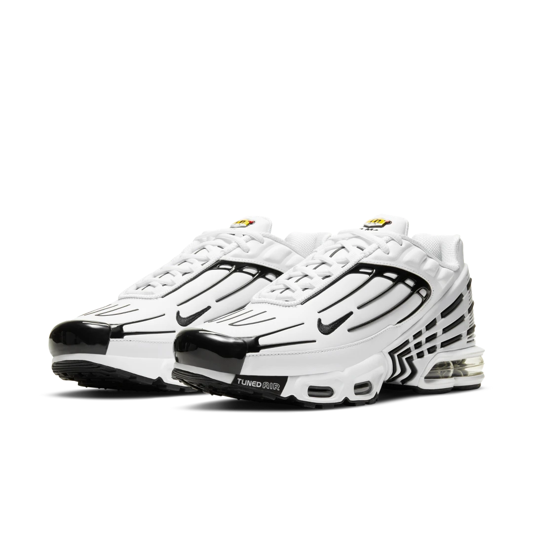 Overkicks - Nike Air Max Plus 3 Leather White Black (CK6716-100) - vista trasera