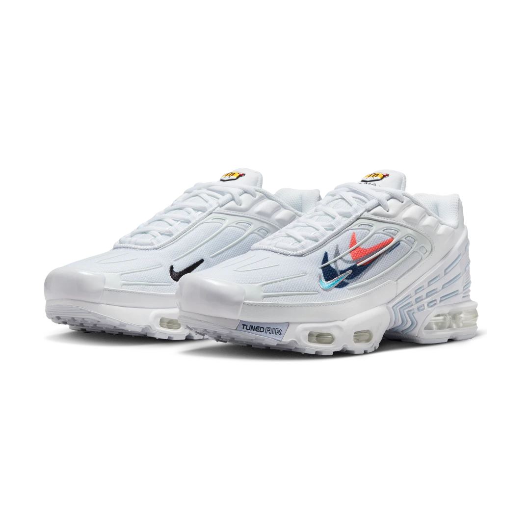 Overkicks - Nike Air Max Plus 3 Multi Swoosh White Midnight Navy (FJ4225-100) - vista trasera