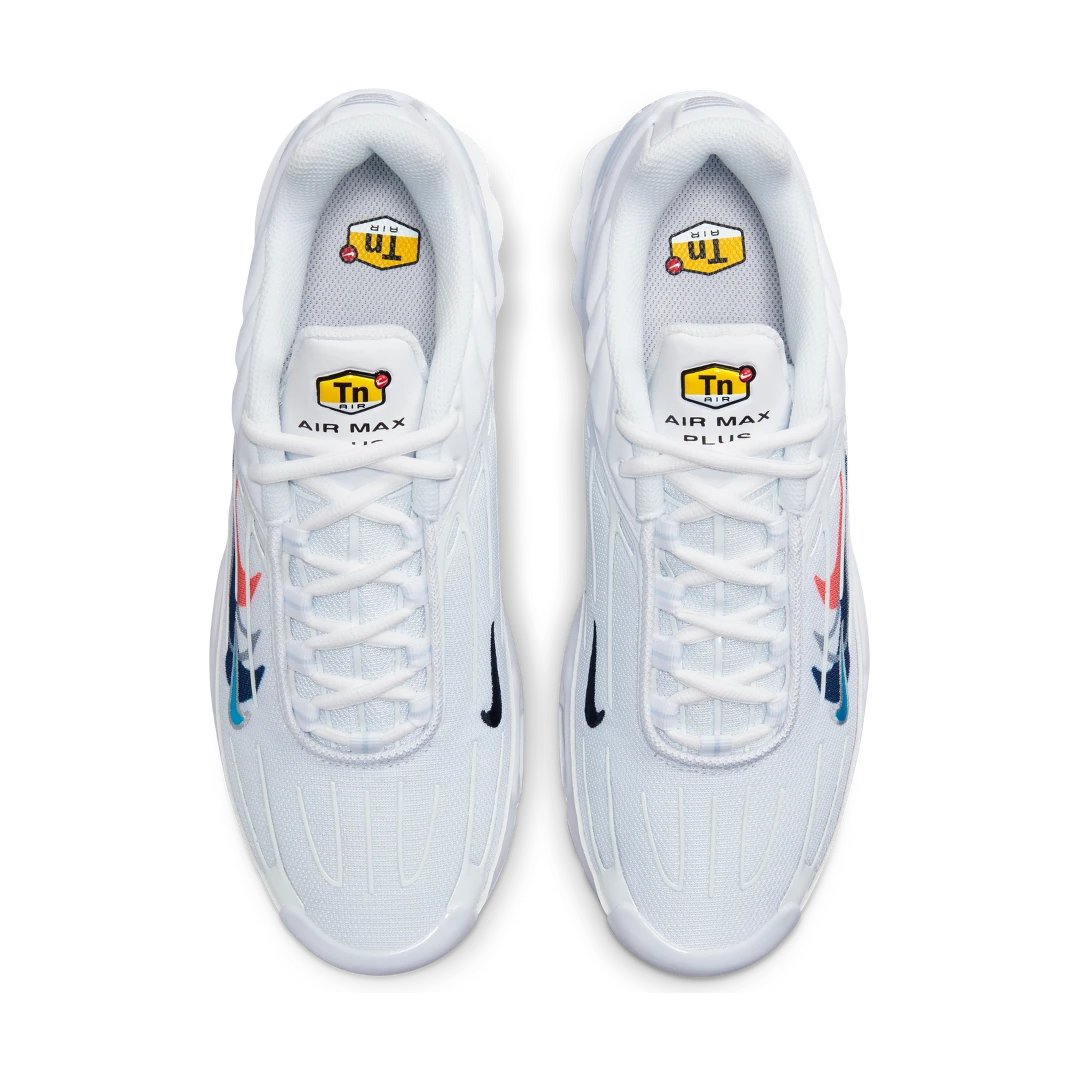 Overkicks - Nike Air Max Plus 3 Multi Swoosh White Midnight Navy (FJ4225-100) - par completo