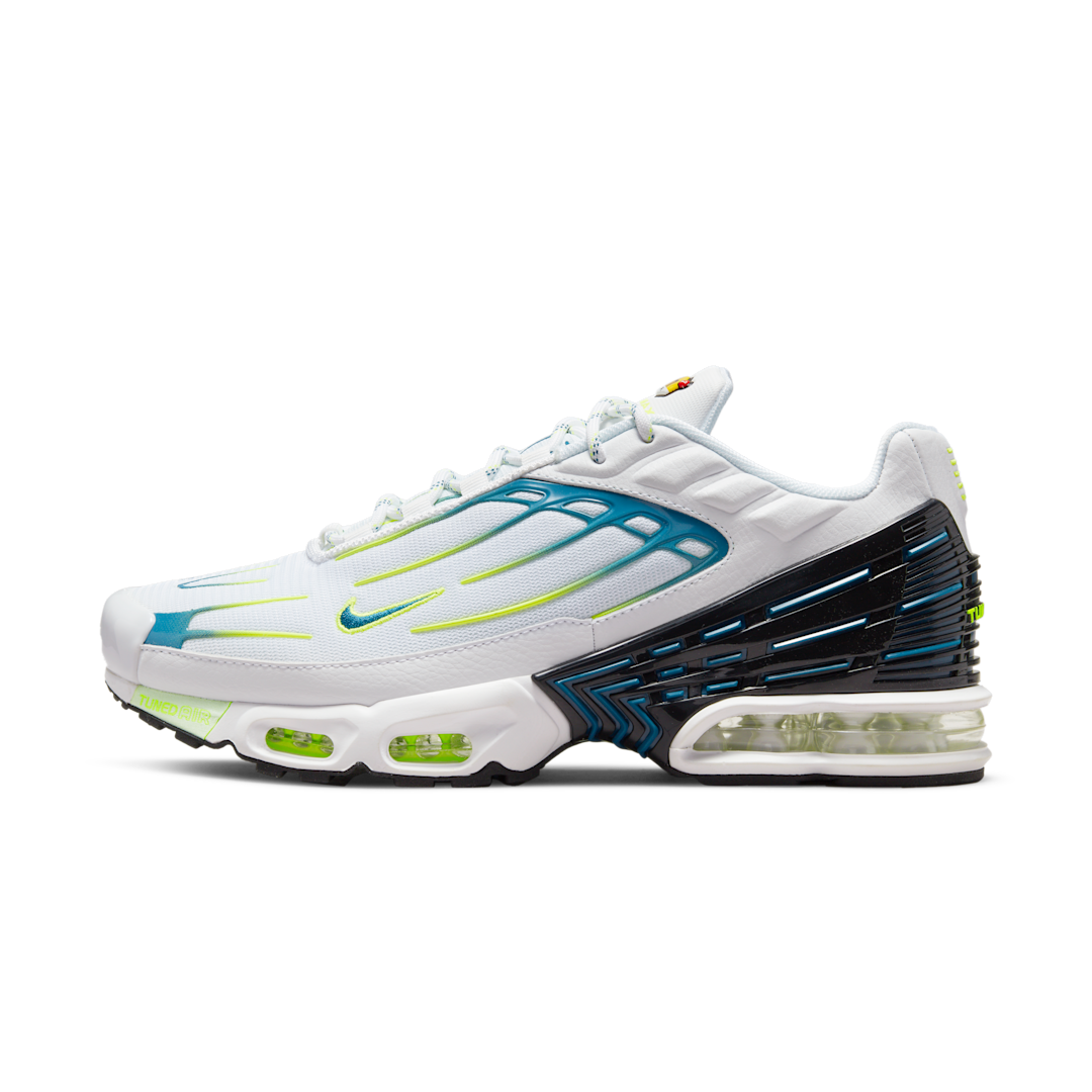 Overkicks - Nike Air Max Plus 3 White Marina Volt Black (DV3488-100) - vista lateral
