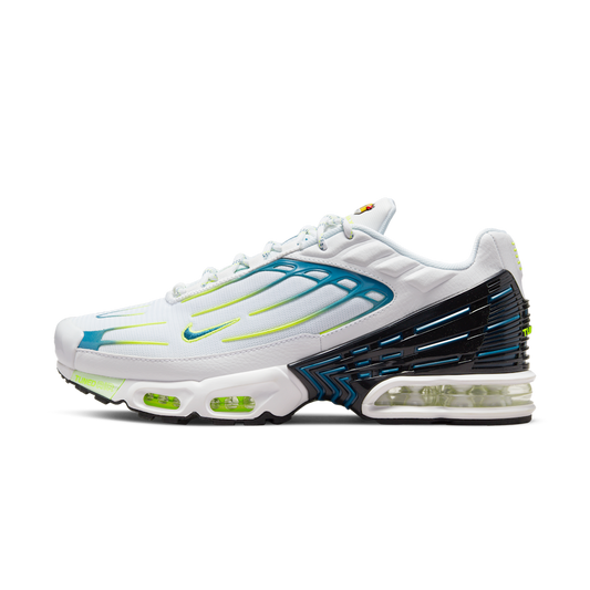 Overkicks - Nike Air Max Plus 3 White Marina Volt Black (DV3488-100) - vista lateral
