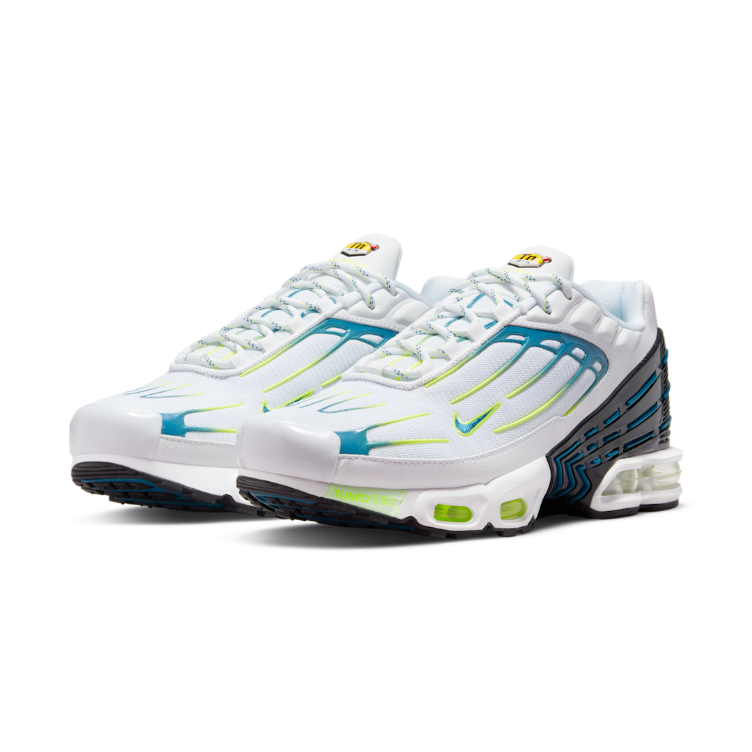 Overkicks - Nike Air Max Plus 3 White Marina Volt Black (DV3488-100) - vista trasera