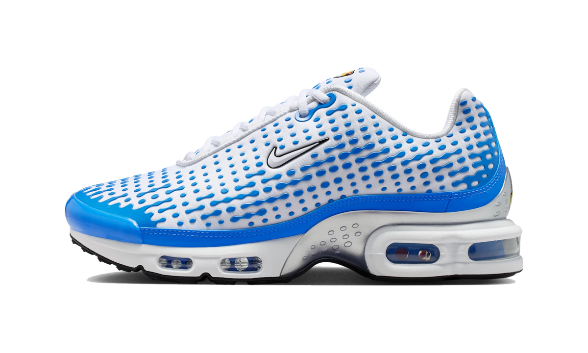 Overkicks - Nike Air Max Plus 7 White Blue Crystal (HQ2197-101) - vista lateral