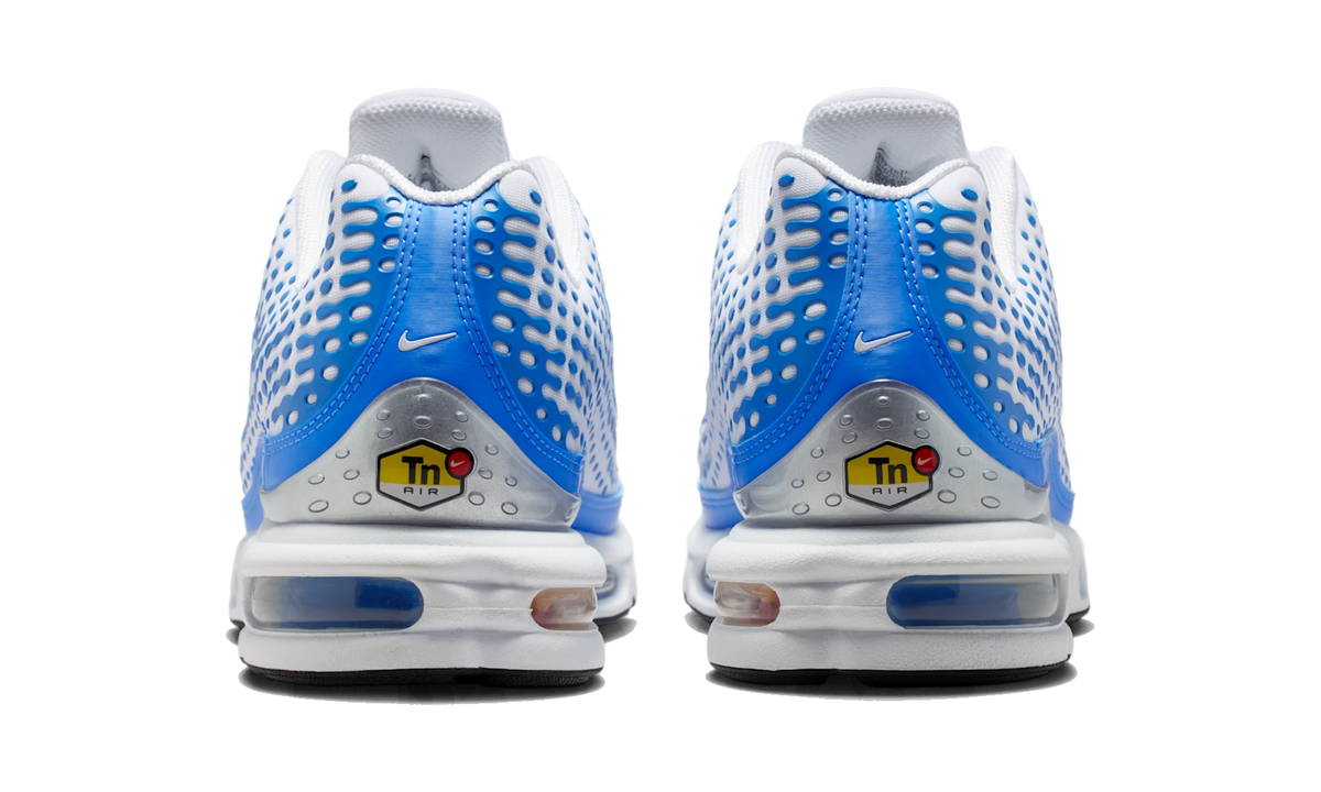 Overkicks - Nike Air Max Plus 7 White Blue Crystal (HQ2197-101) - detalle talón