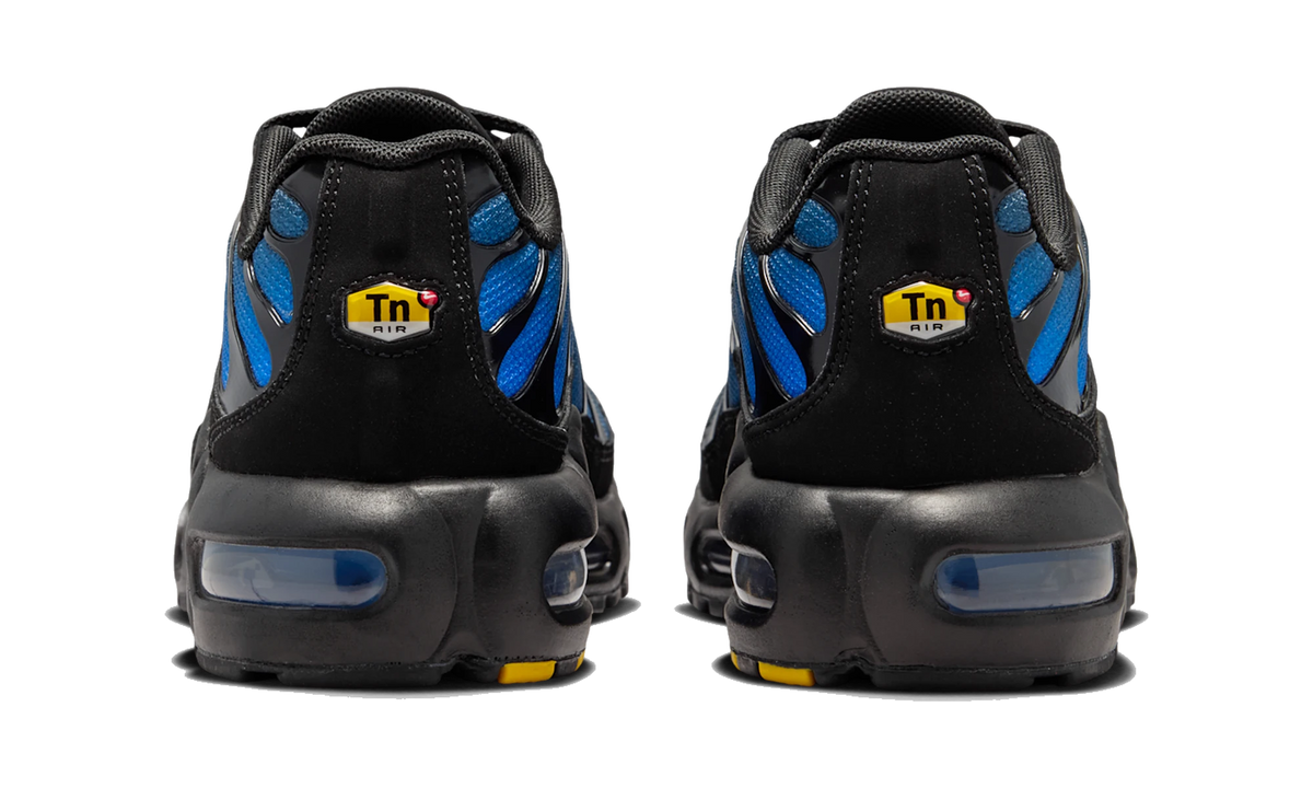 Overkicks - Nike Air Max Plus Black Blue Crystal (CD0609-051) - detalle talón