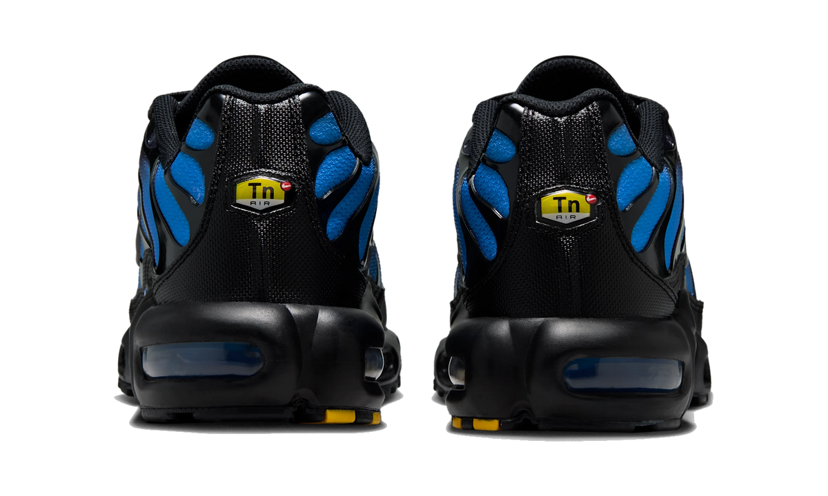 Overkicks - Nike Air Max Plus Black Blue Crystal (DM0032-041) - detalle talón