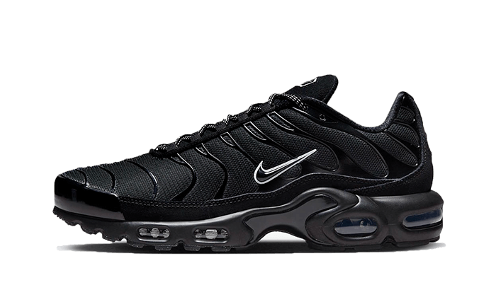 Overkicks - Nike Air Max Plus Black Blue Red (DZ4509-001) - vista lateral
