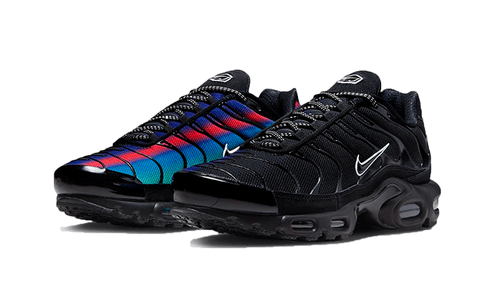 Overkicks - Nike Air Max Plus Black Blue Red (DZ4509-001) - vista trasera