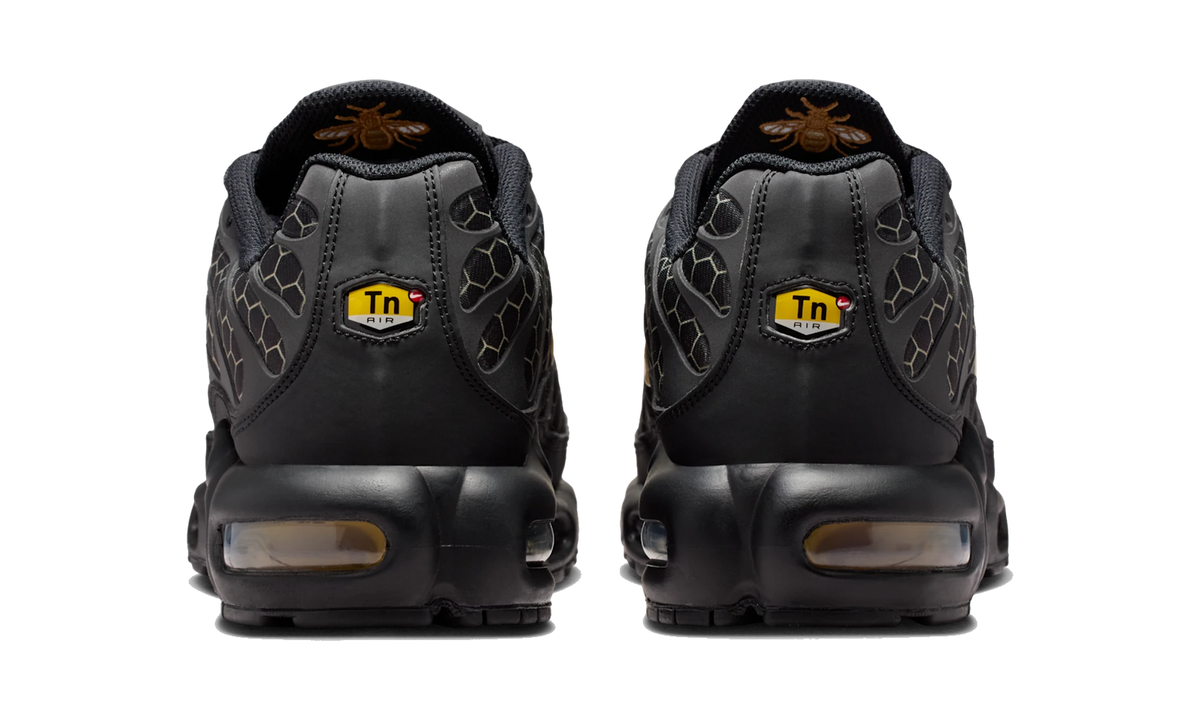 Overkicks - Nike Air Max Plus Black Honey (IQ0287-010) - detalle talón