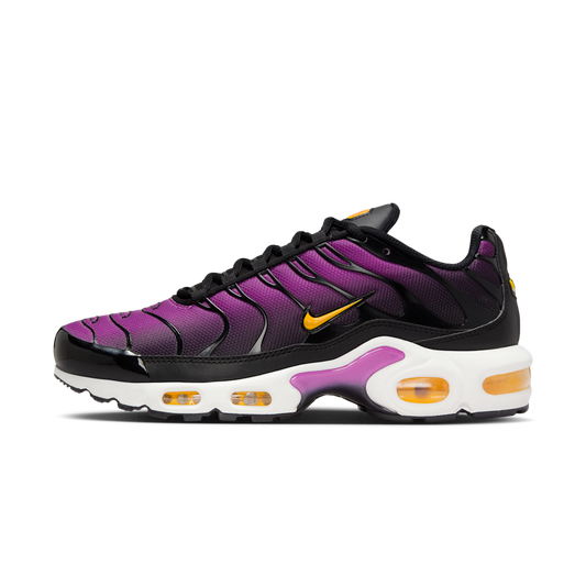 Overkicks - Nike Air Max Plus Black Laser Orange White Hyper Violet (Womens) (DZ3670-005) - vista lateral