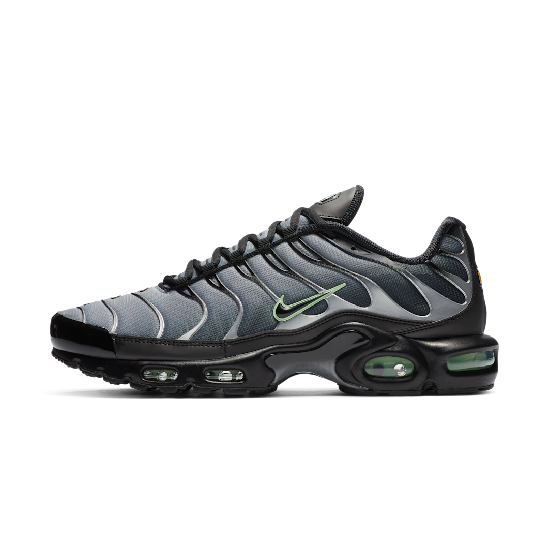 Overkicks - Nike Air Max Plus Black Particle Grey Vapour Green (CZ7552-001) - vista lateral