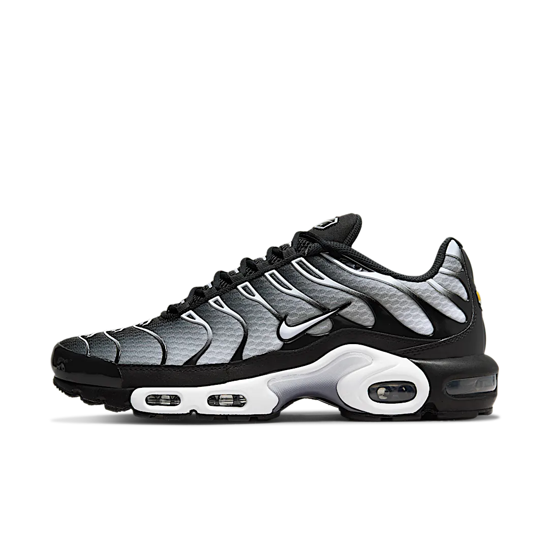 Overkicks - Nike Air Max Plus Black Silver White (DM0032-003) - vista lateral