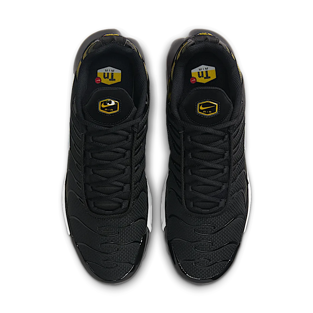Overkicks - Nike Air Max Plus Black University Gold White (DM0032-013) - par completo