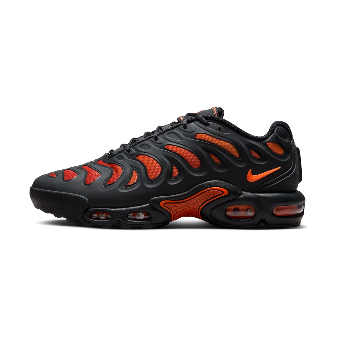 Overkicks - Nike Air Max Plus Drift Black Dragon Red (FD4290-010) - vista lateral