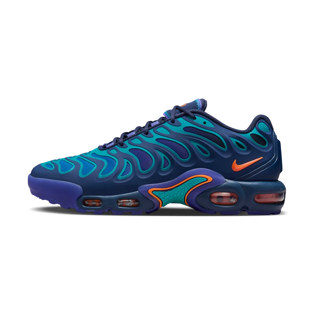 Overkicks - Nike Air Max Plus Drift Midnight Navy Total Orange (FD4290-400) - vista lateral
