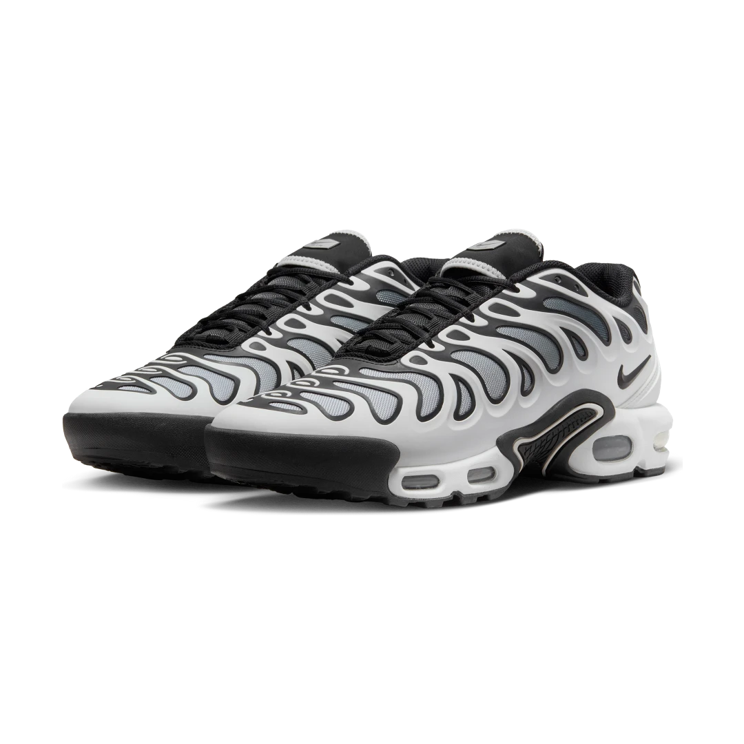 Overkicks - Nike Air Max Plus Drift White Black Metallic Silver (FD4290-101) - vista trasera