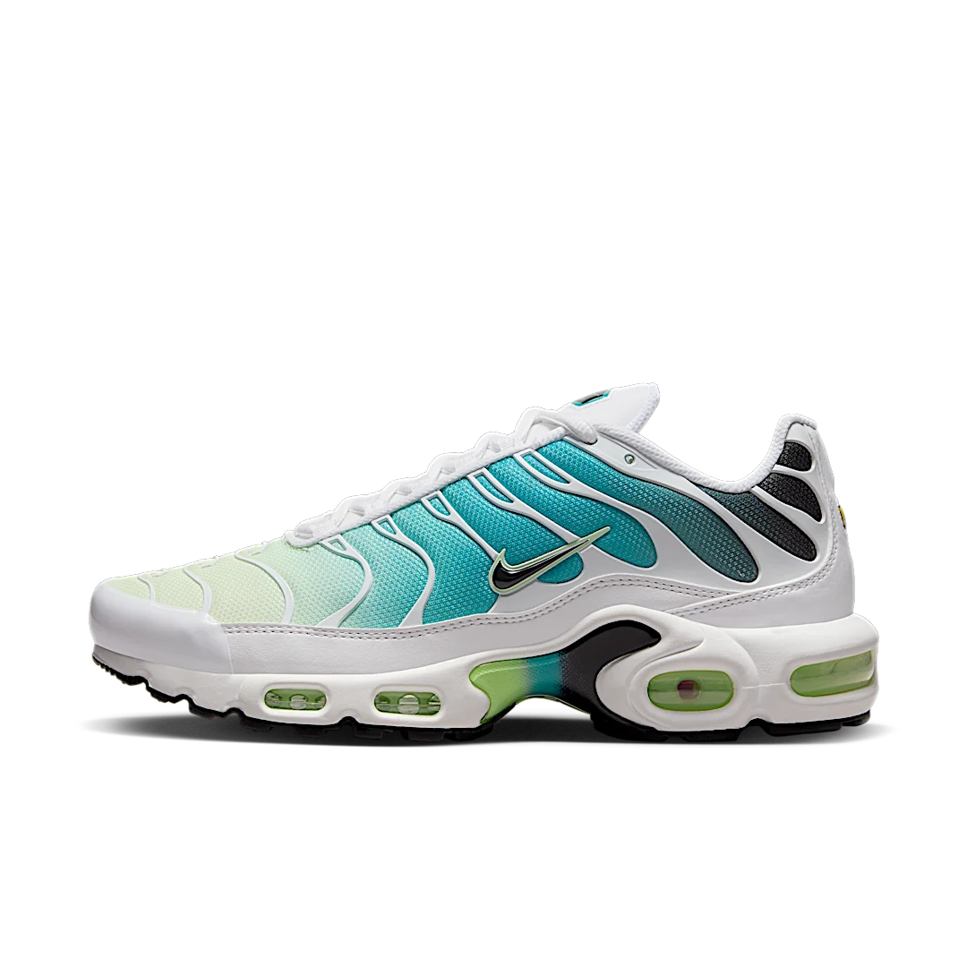 Overkicks - Nike Air Max Plus Dusty Cactus Barely Volt (Womens) (DZ3670-102) - vista lateral