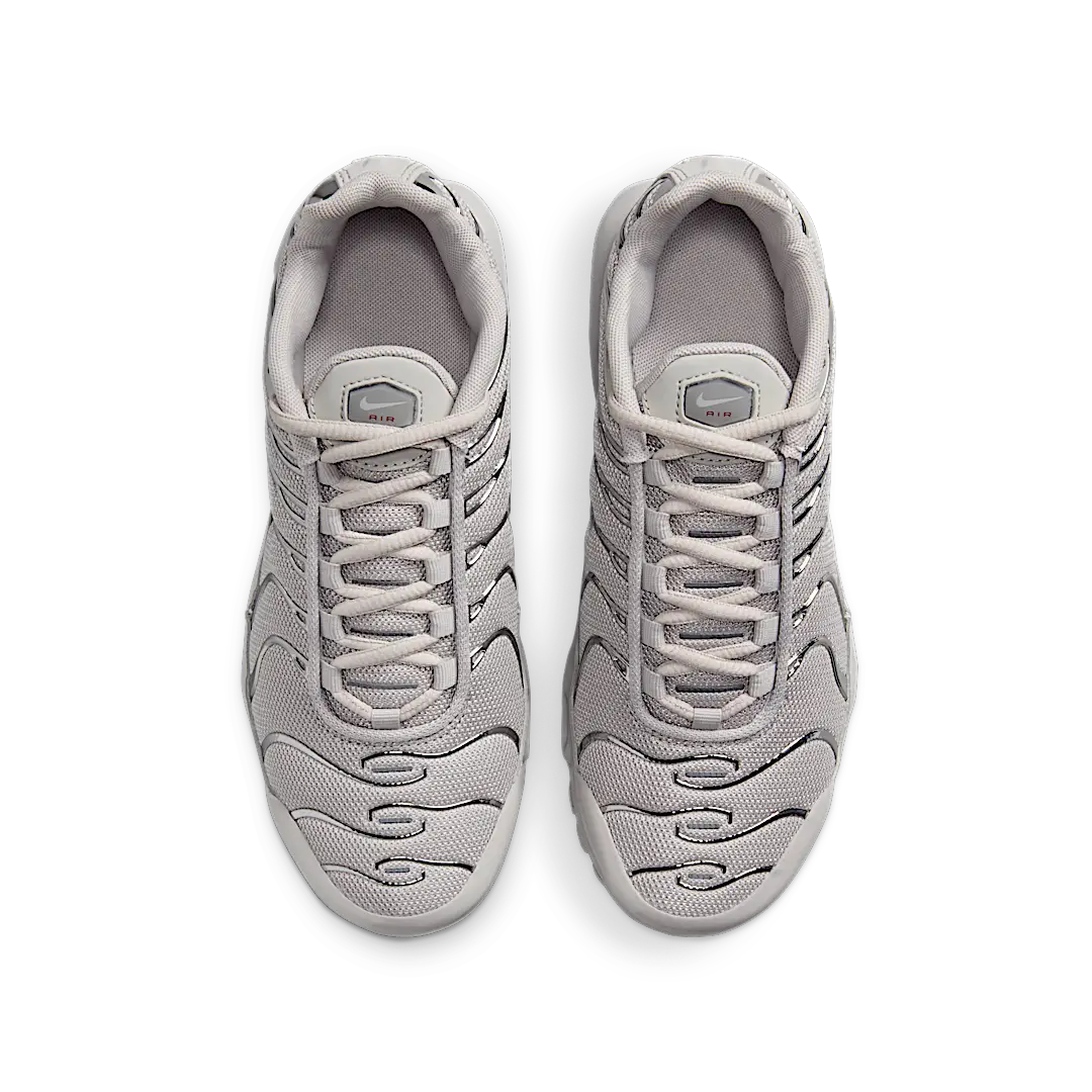 Overkicks - Nike Air Max Plus Light Iron Ore Gym Red Smoke Grey Metallic Silver (FZ0977-001) - par completo