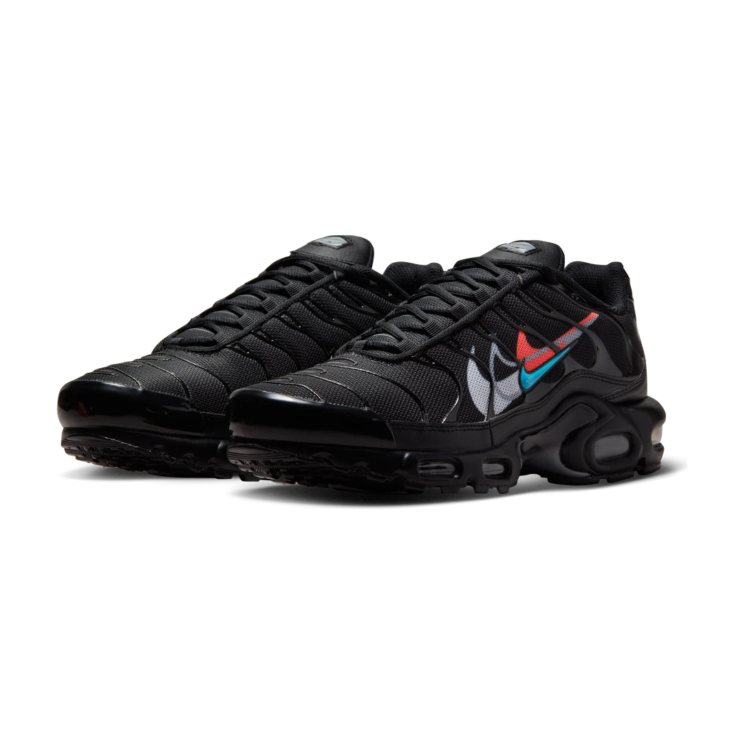 Overkicks - Nike Air Max Plus Multi Swoosh Black Crimson (FJ4224-001) - vista trasera