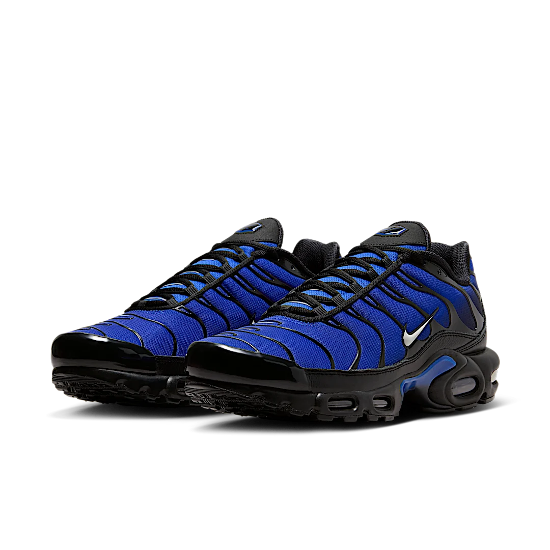 Overkicks - Nike Air Max Plus Premium Black Racer Blue (FQ7331-001) - vista trasera
