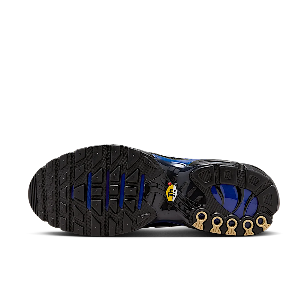 Overkicks - Nike Air Max Plus Premium Black Racer Blue (FQ7331-001) - detalle suela