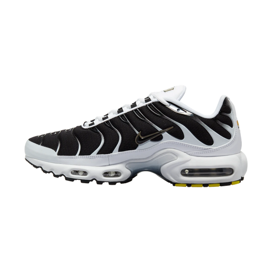 Overkicks - Nike Air Max Plus White Black Metallic Pewter (CT1094-102) - vista lateral