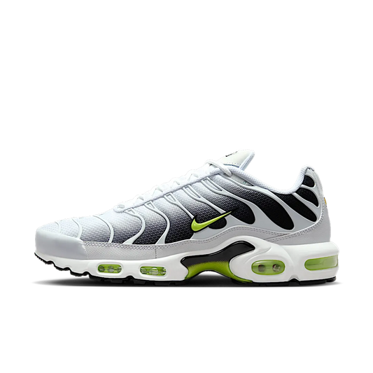 Overkicks - Nike Air Max Plus White Black Volt (DM0032-103) - vista lateral