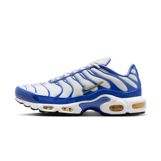 Overkicks - Nike Air Max Plus White Lyon Blue Varsity Maize (IF6224-100) - vista lateral