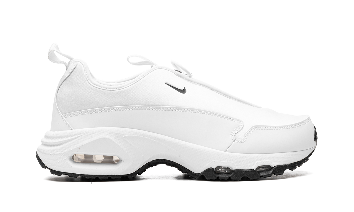 Overkicks - Nike Air Max Sunder SP Comme des Garcons Homme Plus White (DO8095-102) - detalle talón