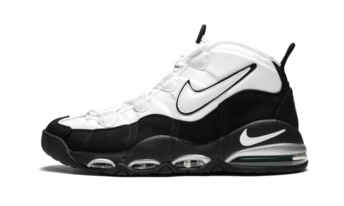 Overkicks - Nike Air Max Uptempo 95 White Black Teal (311090-100) - vista lateral