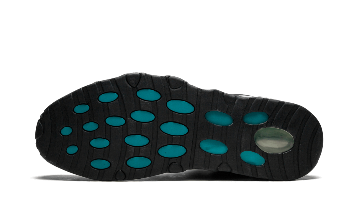 Overkicks - Nike Air Max Uptempo 95 White Black Teal (311090-100) - vista superior