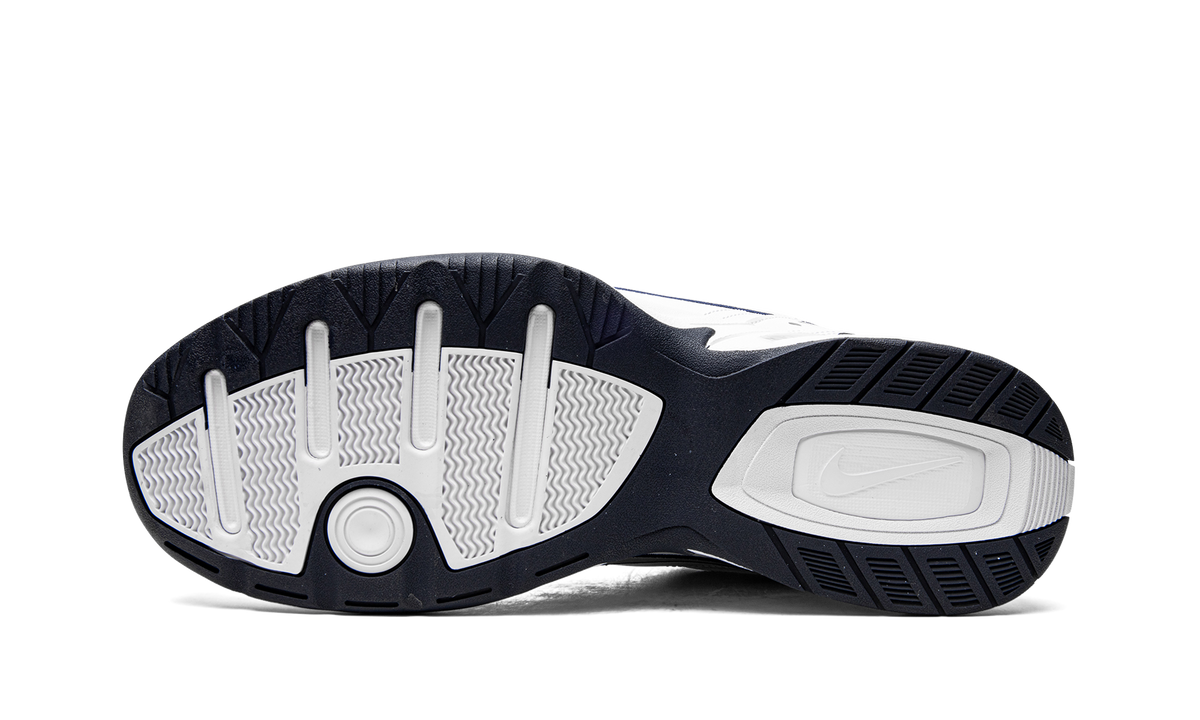 Overkicks - Nike Air Monarch IV White Navy (415445-102) - vista superior