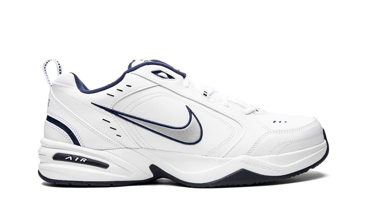 Overkicks - Nike Air Monarch IV White Navy (415445-102) - detalle talon