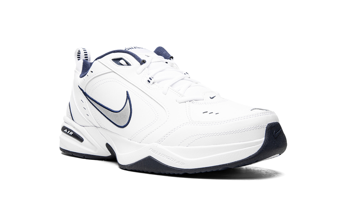 Overkicks - Nike Air Monarch IV White Navy (415445-102) - detalle lateral interior