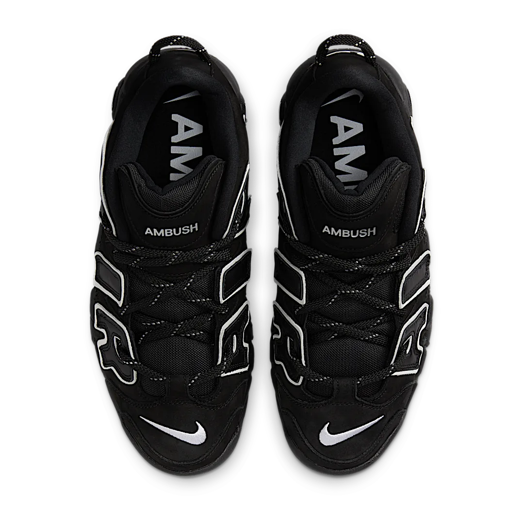 Overkicks - Nike Air More Uptempo Low AMBUSH Black (FB1299-001) - par completo