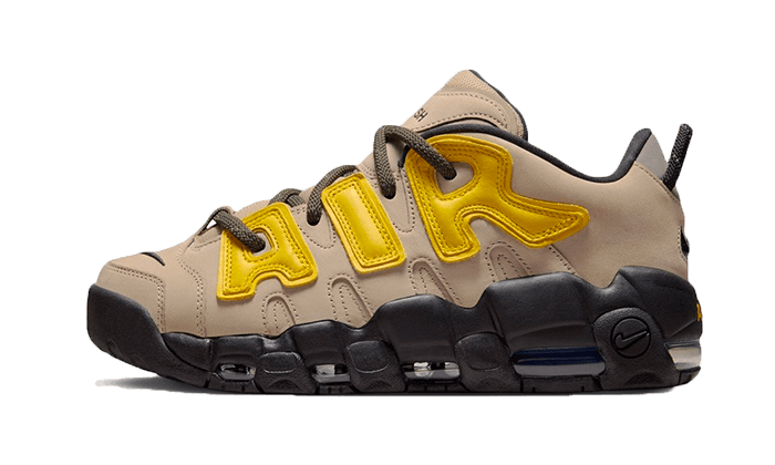 Overkicks - Nike Air More Uptempo Low AMBUSH Vivid Sulfur Limestone (FB1299-200) - vista lateral