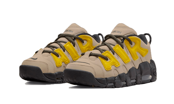 Overkicks - Nike Air More Uptempo Low AMBUSH Vivid Sulfur Limestone (FB1299-200) - vista trasera