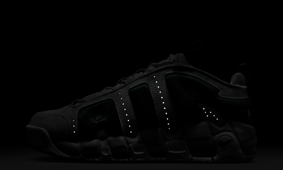 Overkicks - Nike Air More Uptempo Low White Fir (FZ3055-102) - detalle