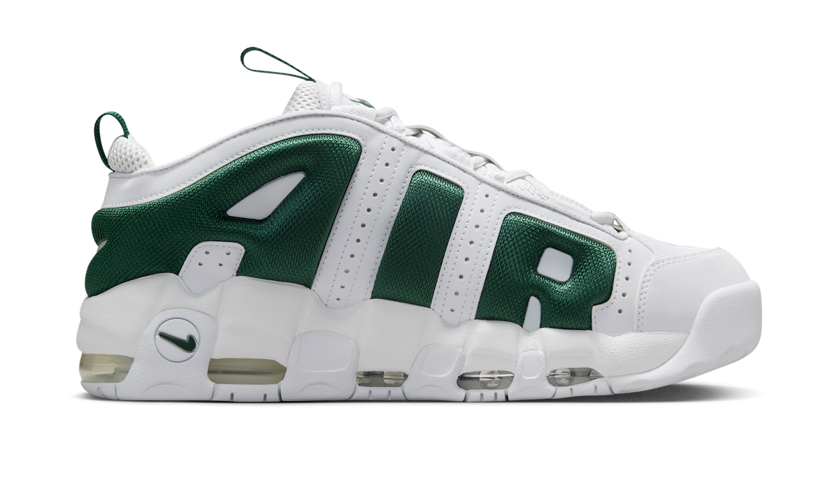 Overkicks - Nike Air More Uptempo Low White Fir (FZ3055-102) - detalle suela