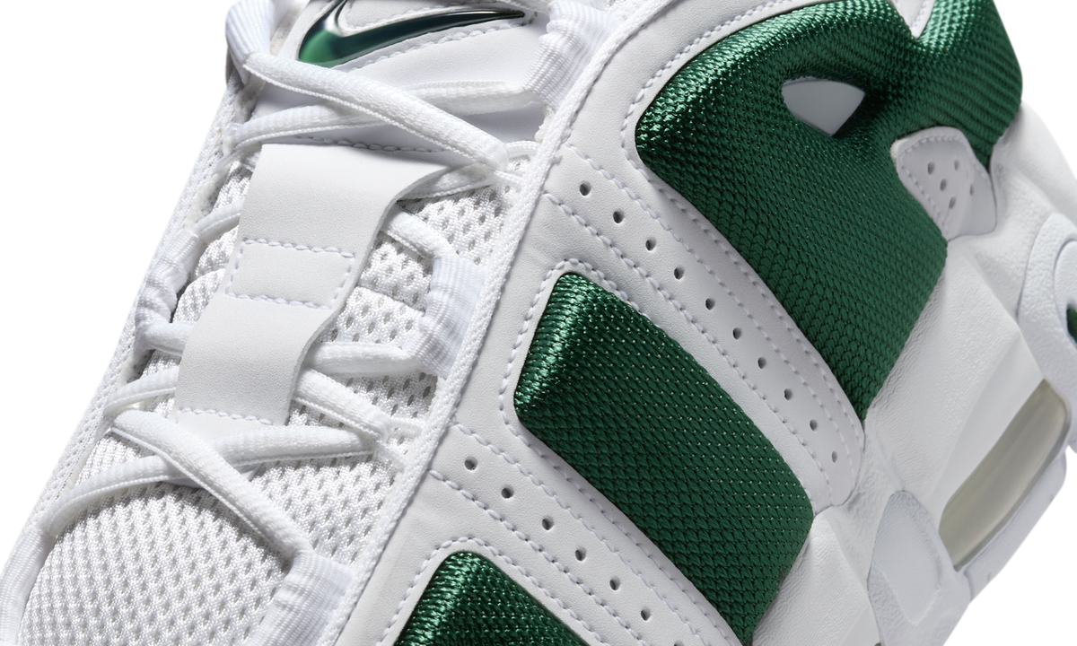 Overkicks - Nike Air More Uptempo Low White Fir (FZ3055-102) - detalle lateral interior
