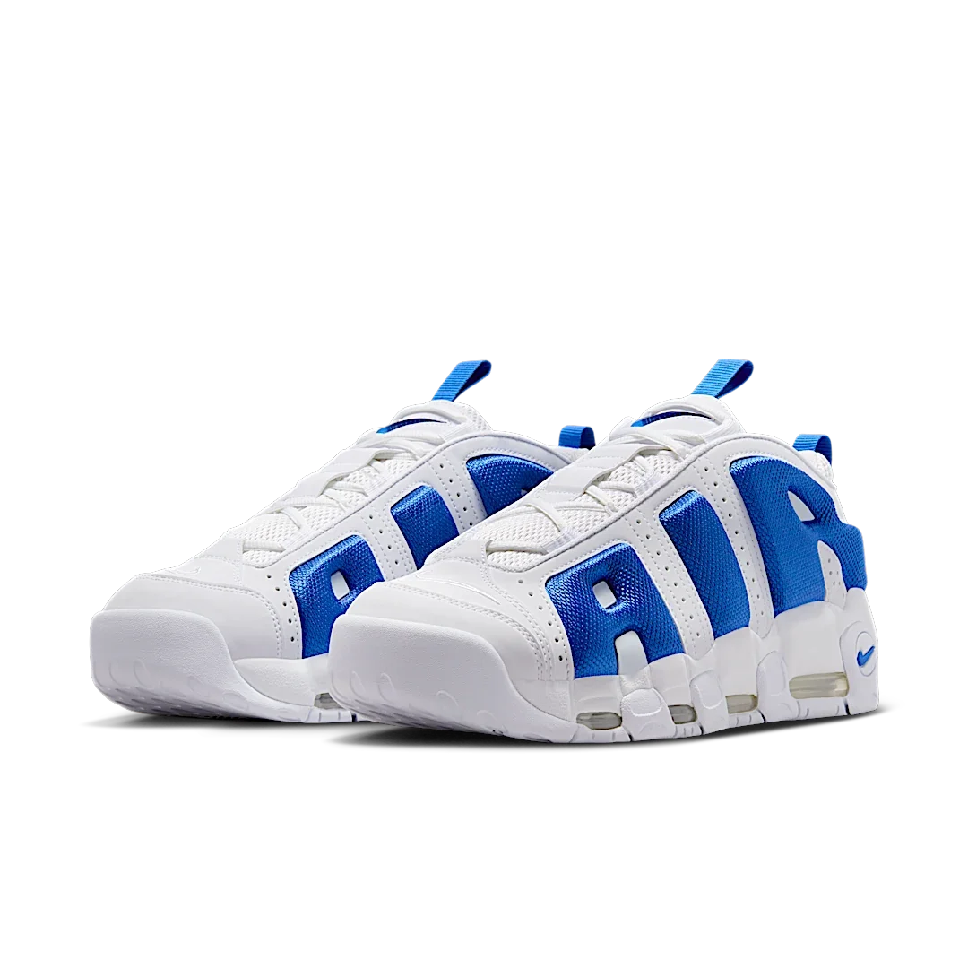 Overkicks - Nike Air More Uptempo Low White Hyper Royal (FZ3055-101) - vista trasera