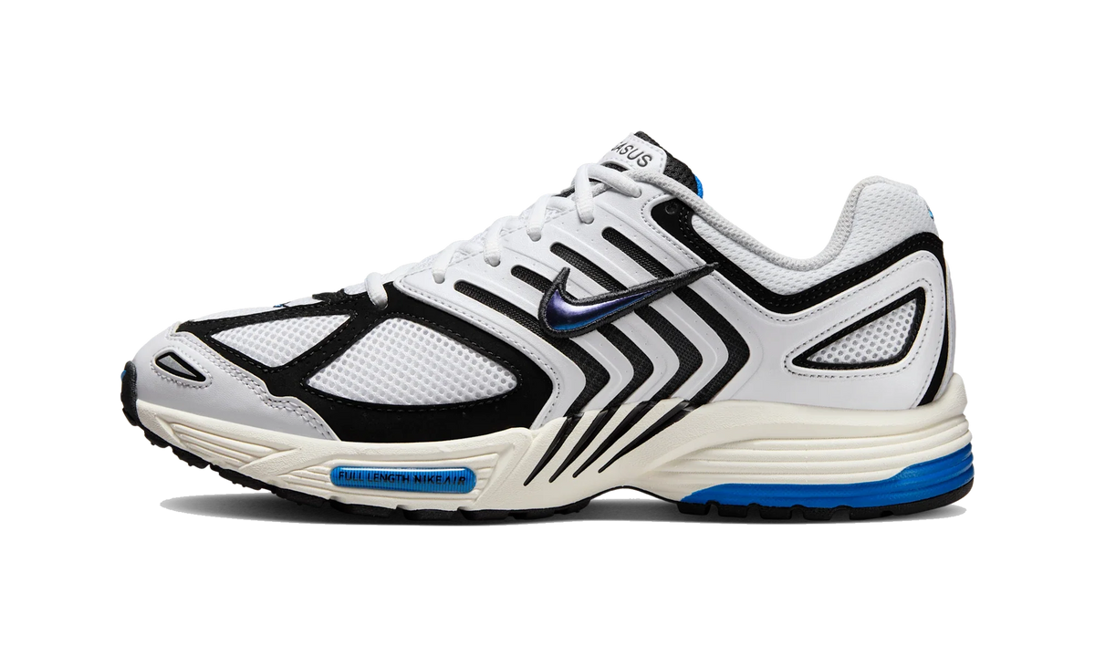 Overkicks - Nike Air Peg 2K5 White Black Photo Blue (IB3971-100) - vista lateral