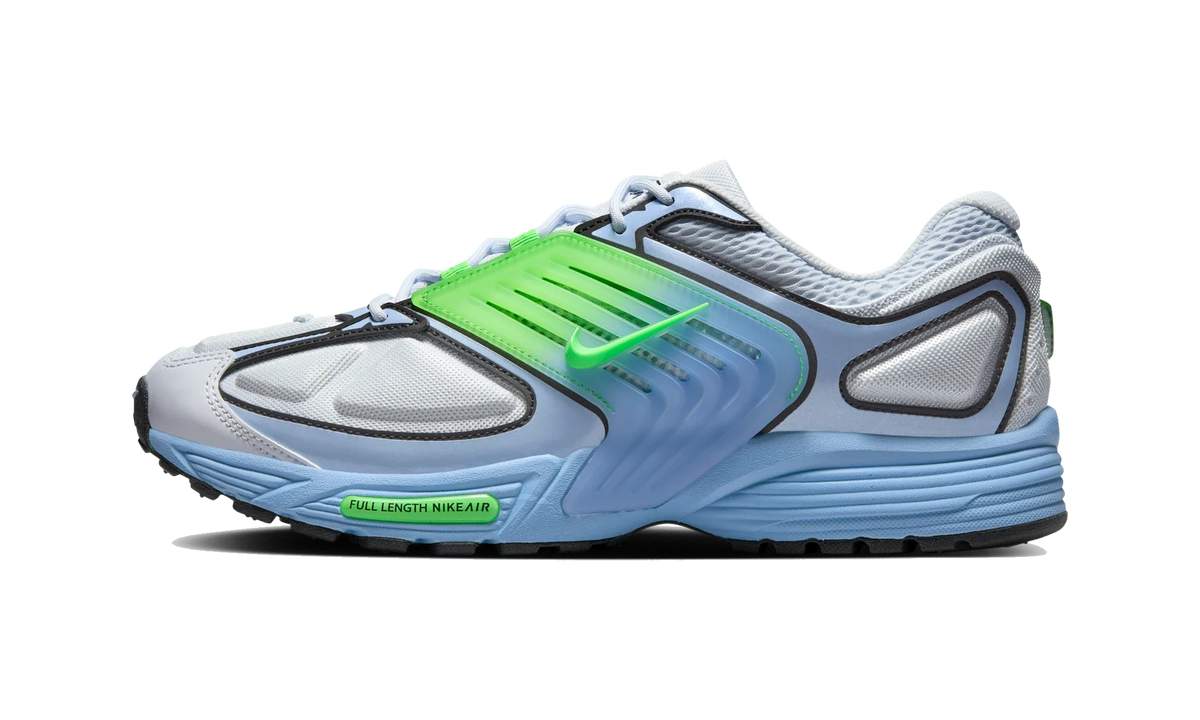 Overkicks - Nike Air Pegasus Wave Football Grey Green Strike (IB0612-006) - vista lateral