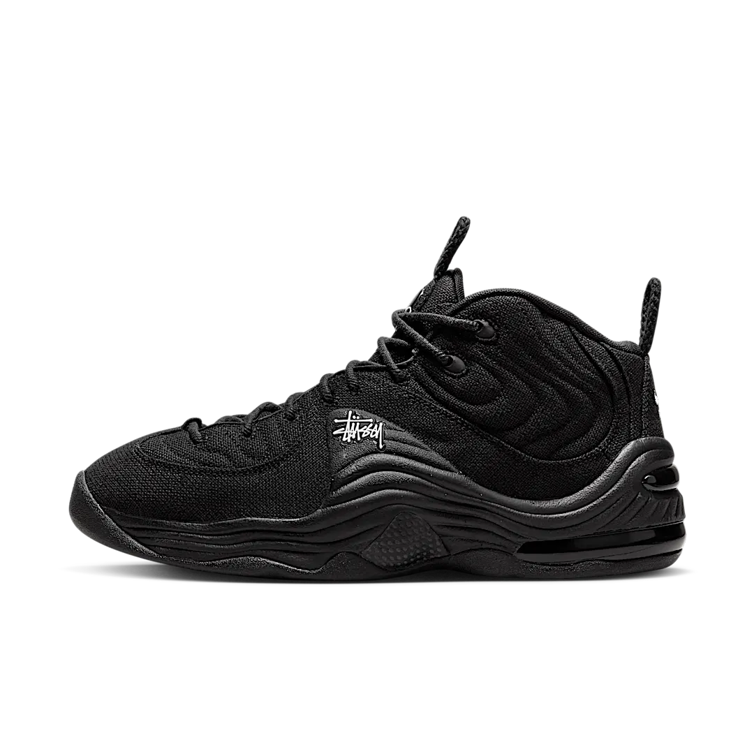 Overkicks - Nike Air Penny 2 Stussy Black (DQ5674-001) - vista lateral
