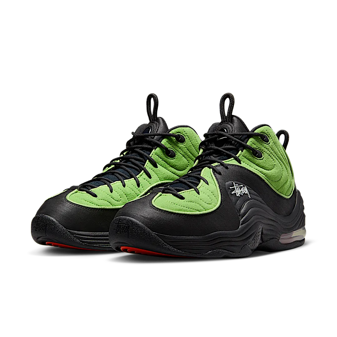 Overkicks - Nike Air Penny 2 Stussy Vivid Green Black (DX6933-300) - vista trasera