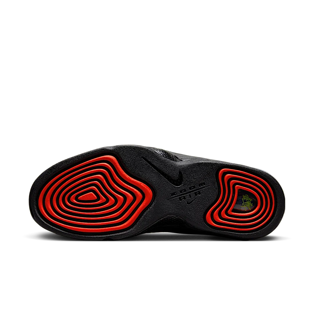 Overkicks - Nike Air Penny 2 Stussy Vivid Green Black (DX6933-300) - detalle suela
